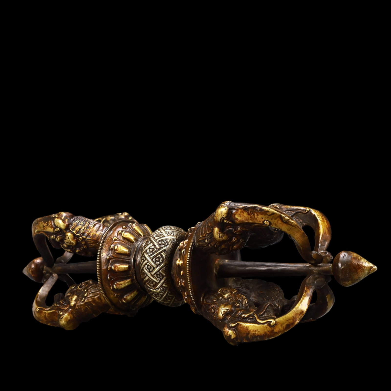 A Exquisite Gilt Bronze Ornament - 8
