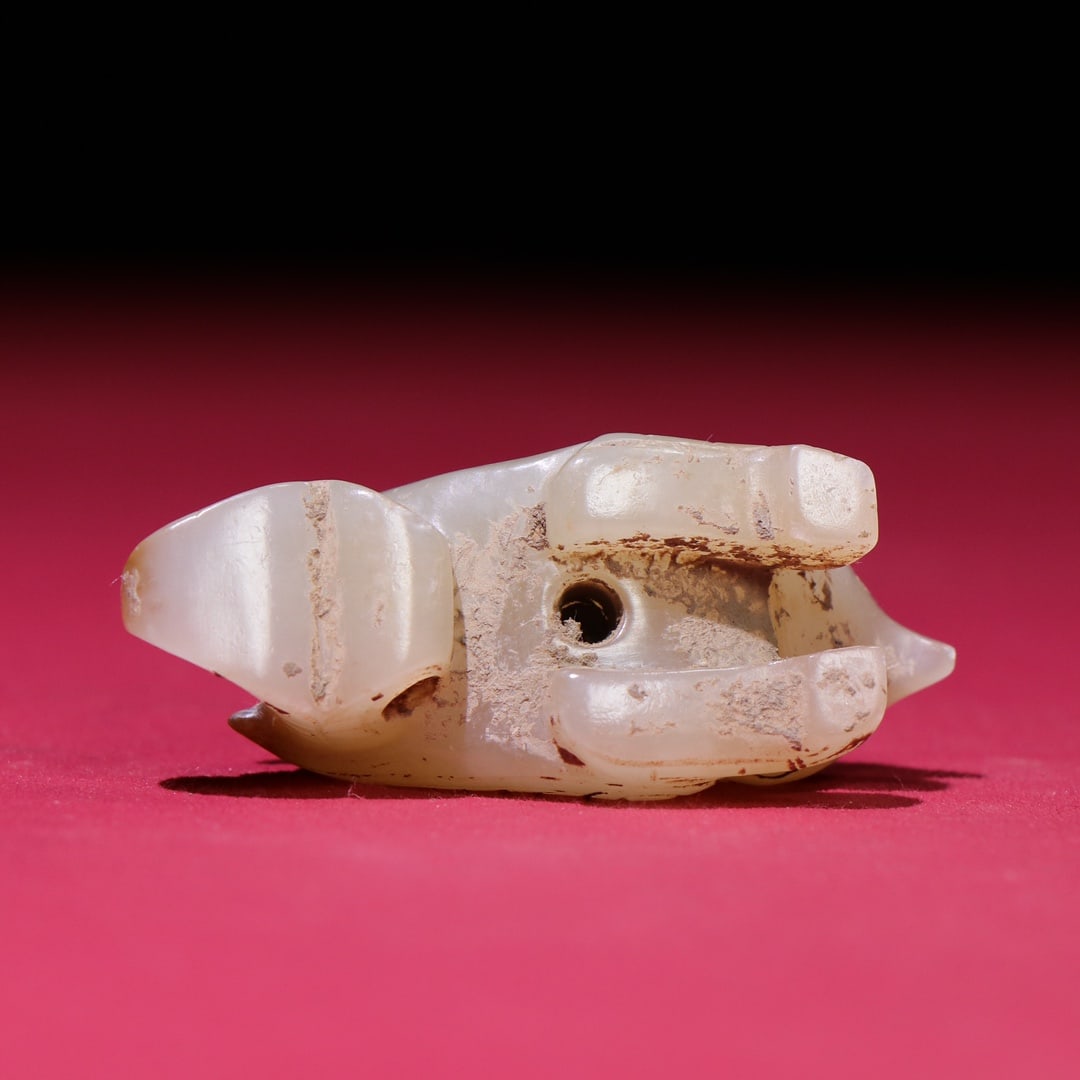 An Exquisite White Jade Phoenix Pendant - 7