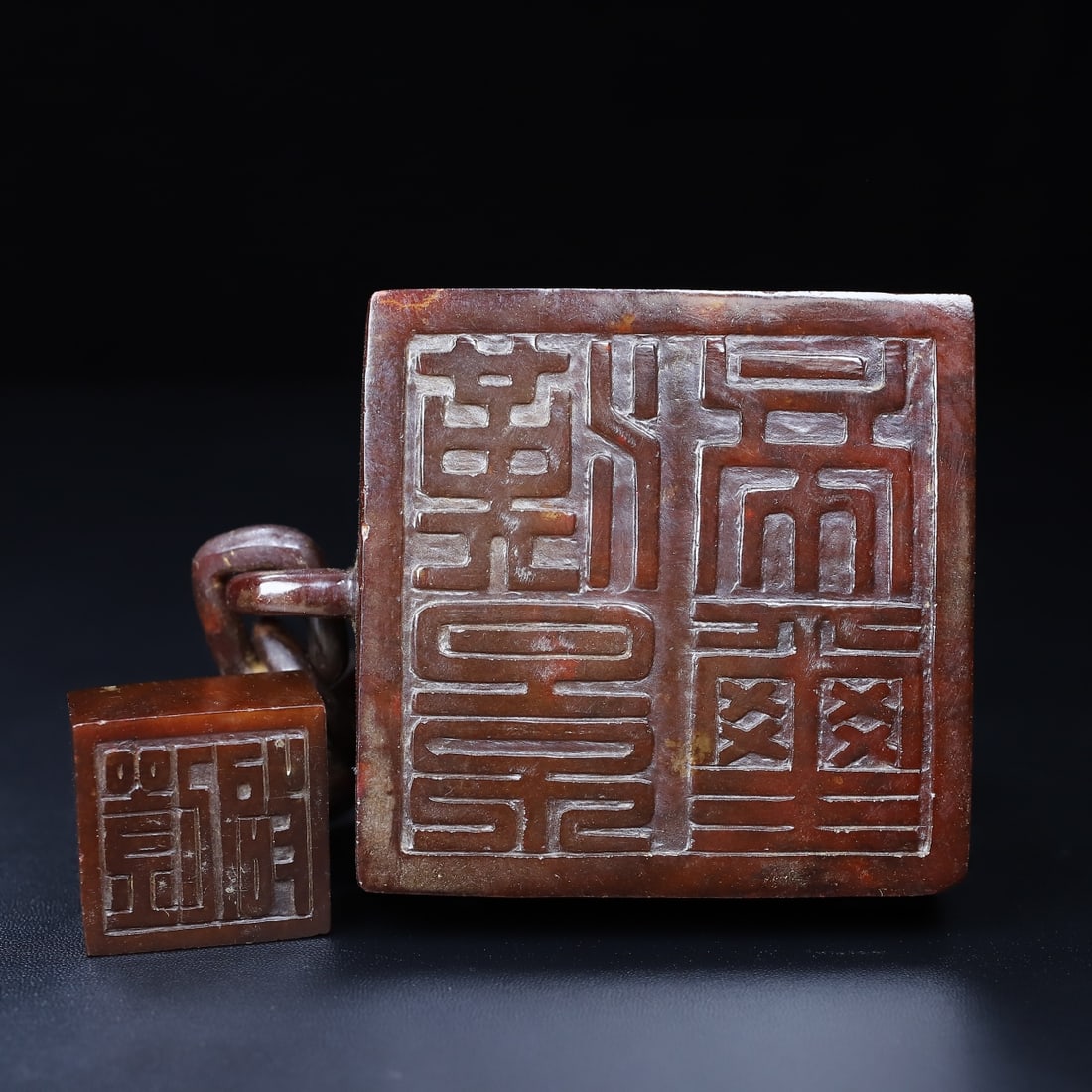 An Exquisite White Jade Bear Seal - 10