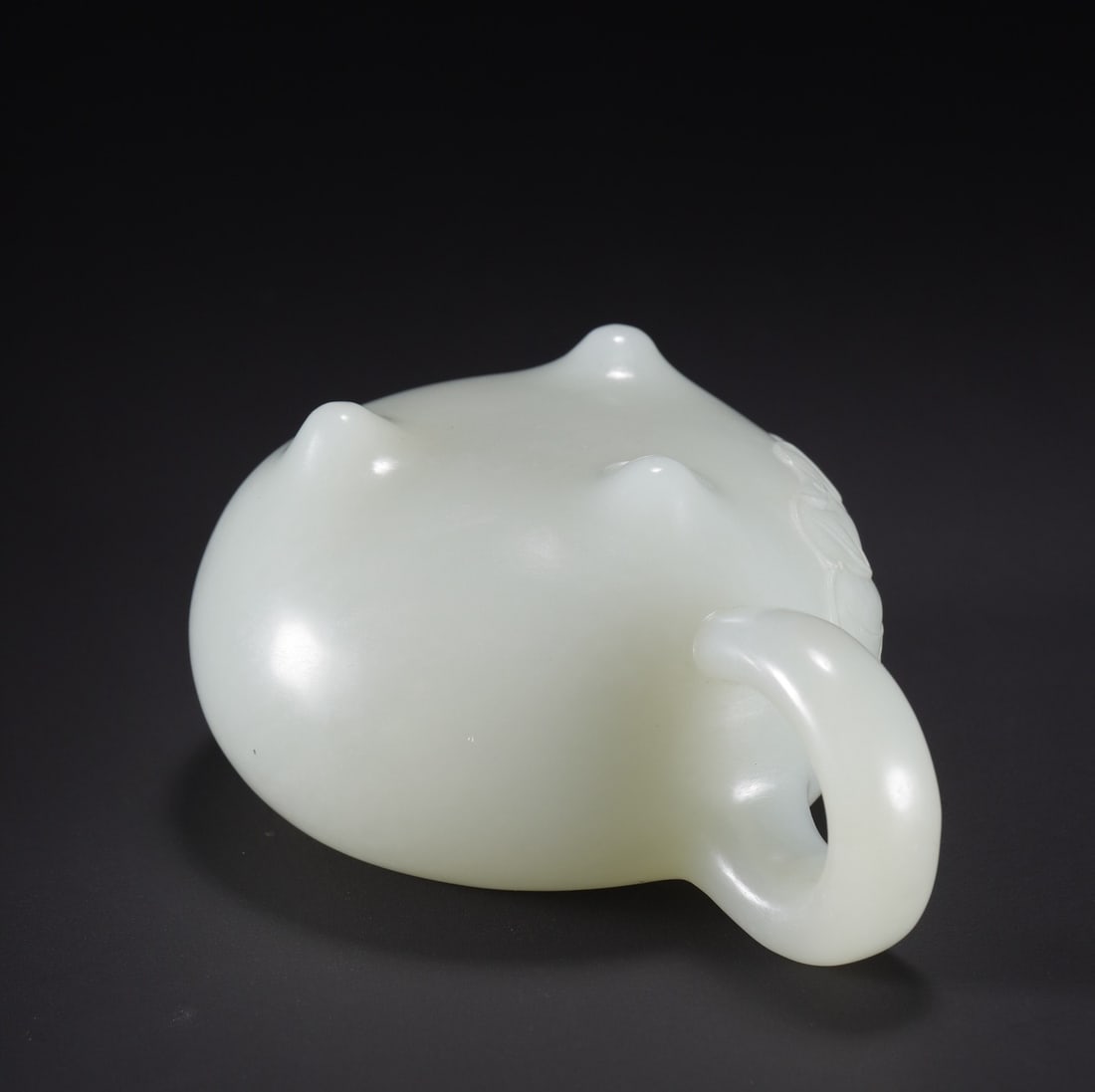 An Exquisite White Jade Flower Pattern Teapot - 7