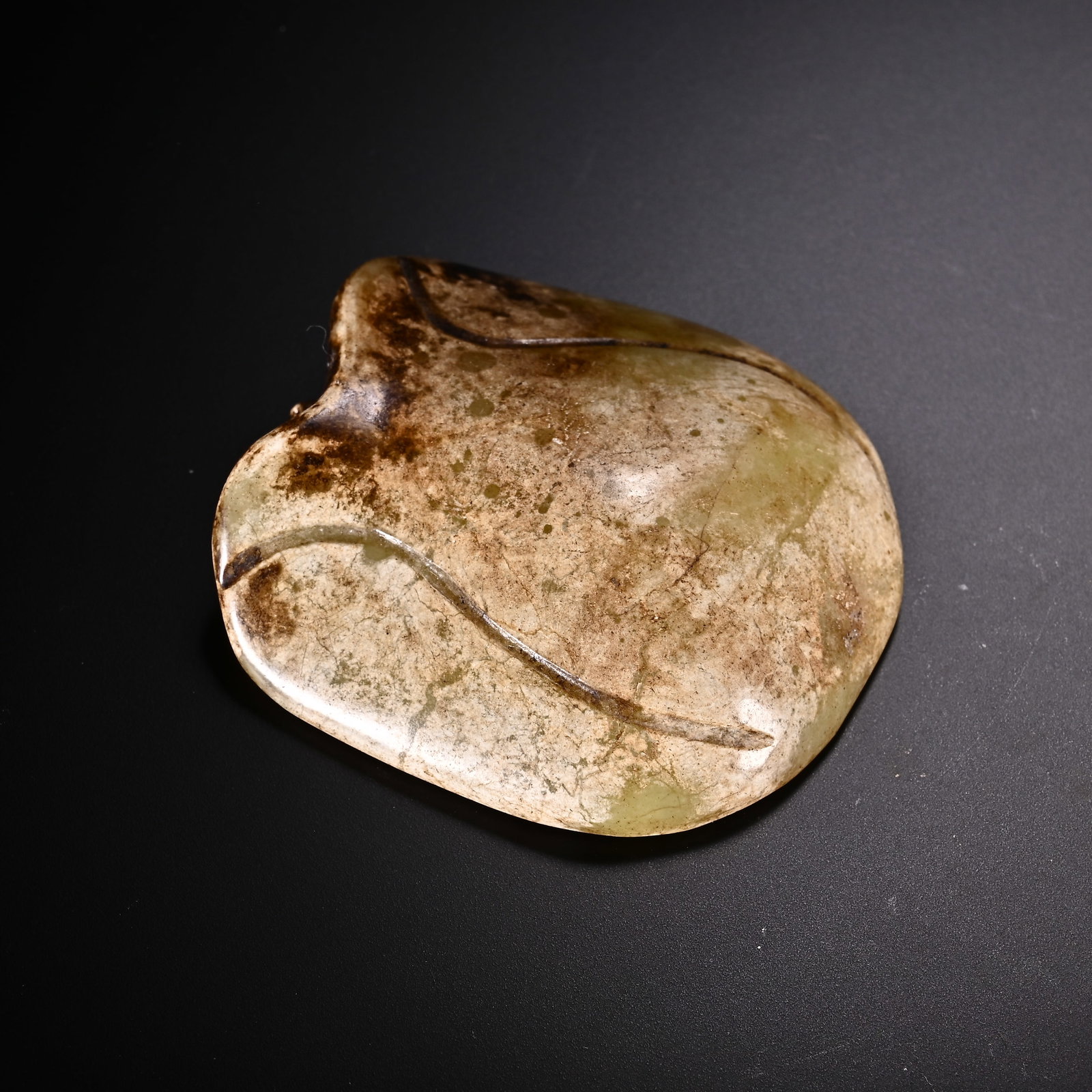 An Exquisite White Jade Tortoise shell Ornament - 3