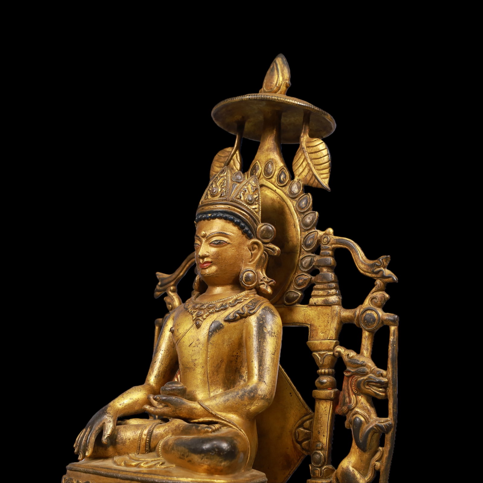 An Exquisite Gilt Bronze Buddha Statue - 5