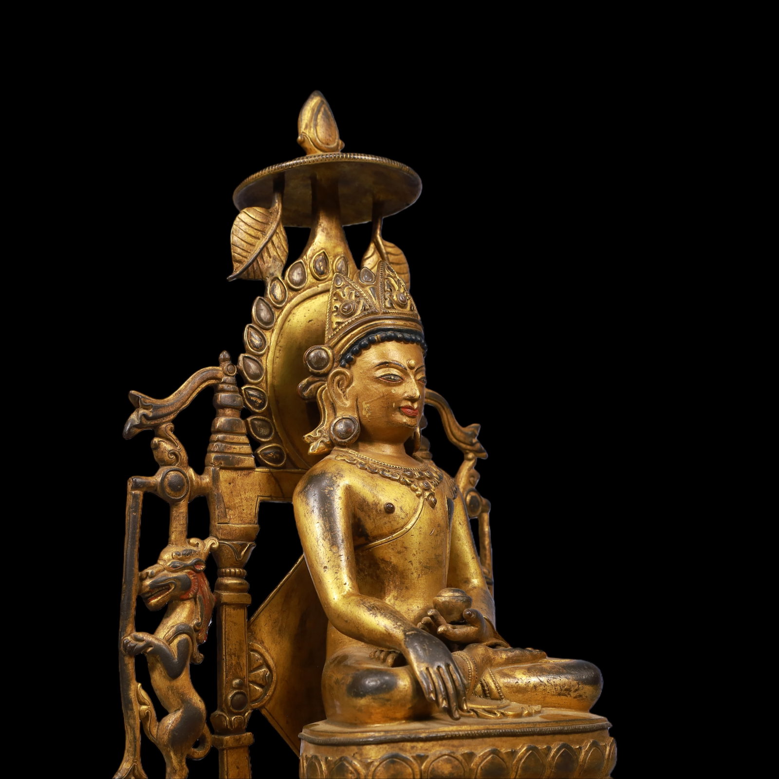 An Exquisite Gilt Bronze Buddha Statue - 7