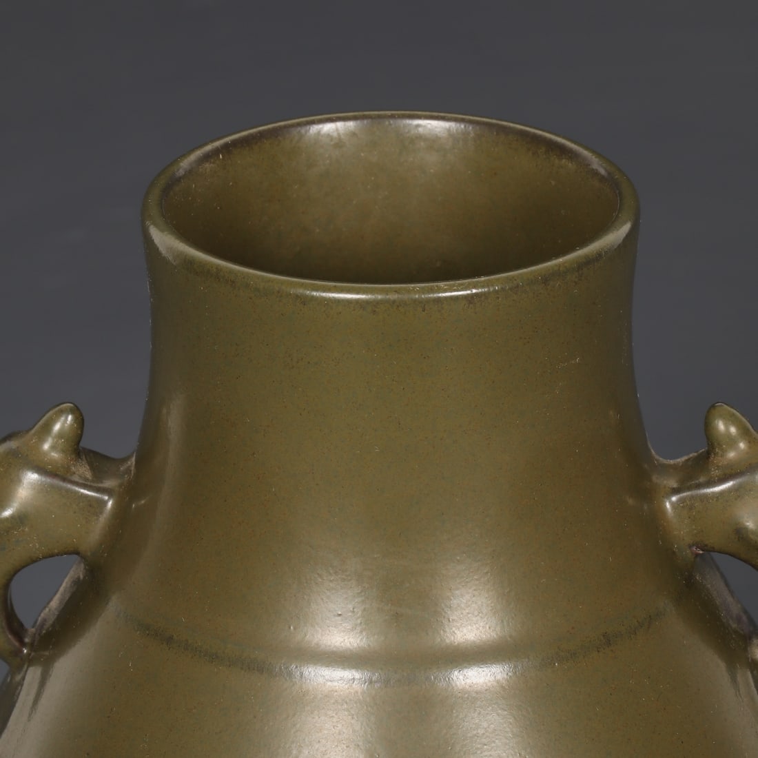 An Exquisite Teadust Glazed Double-Ears Vase - 3