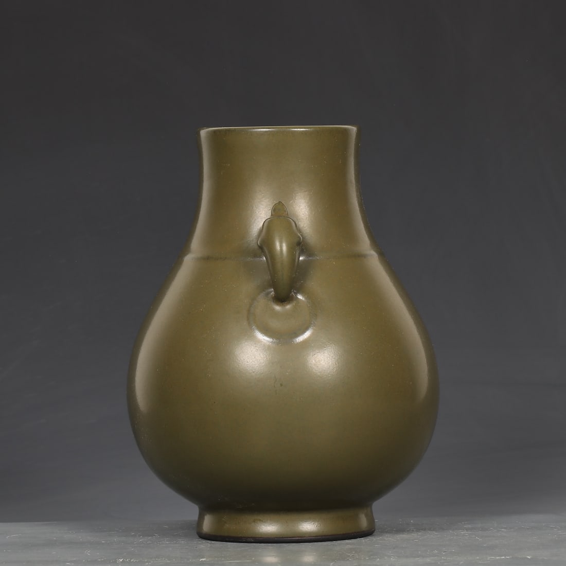 An Exquisite Teadust Glazed Double-Ears Vase - 5