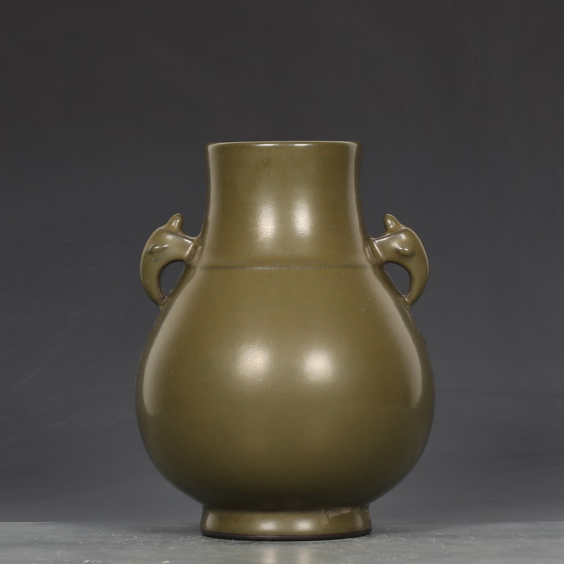 An Exquisite Teadust Glazed Double-Ears Vase - 6