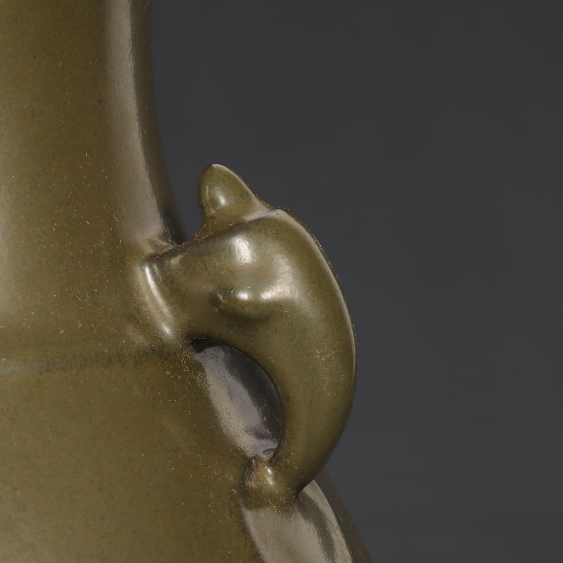 An Exquisite Teadust Glazed Double-Ears Vase - 7