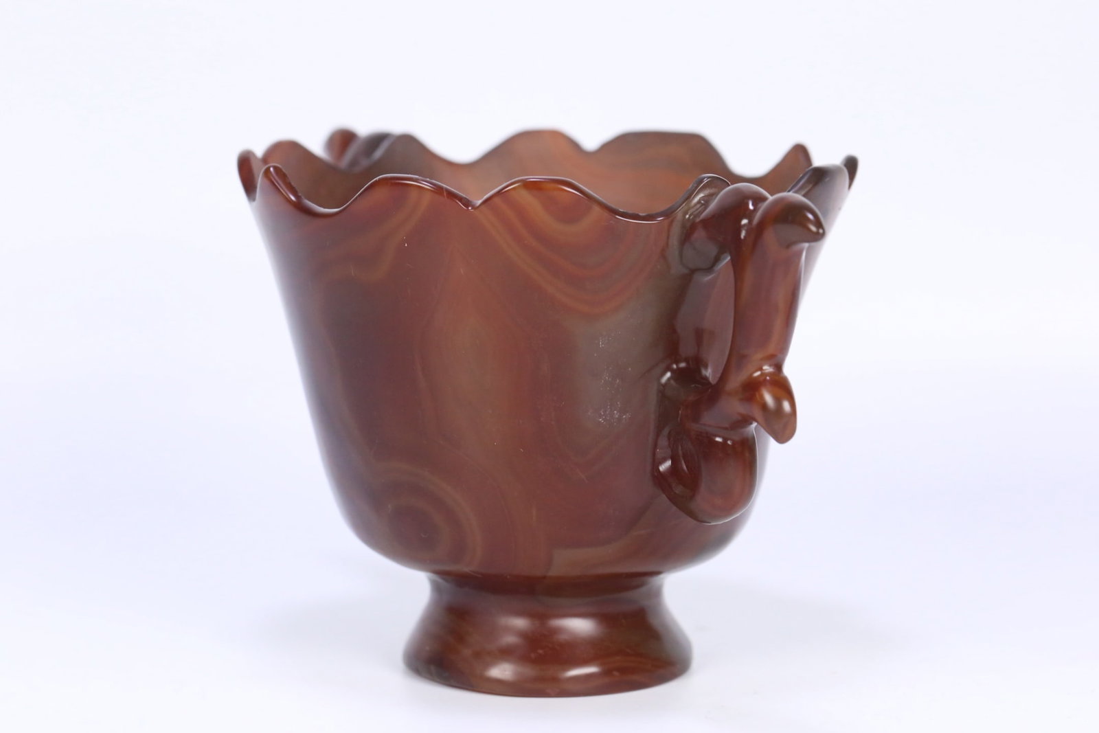 An Exquisite Agate Double-Ears Cup - 2