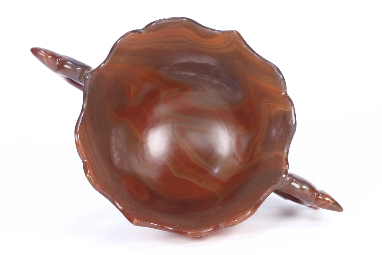 An Exquisite Agate Double-Ears Cup - 6