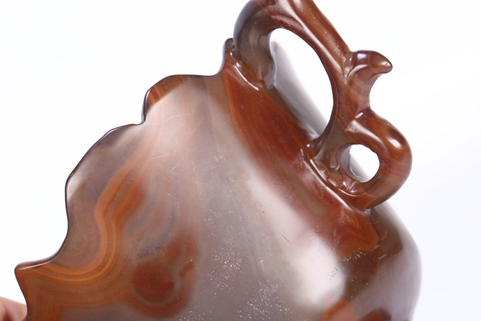 An Exquisite Agate Double-Ears Cup - 7