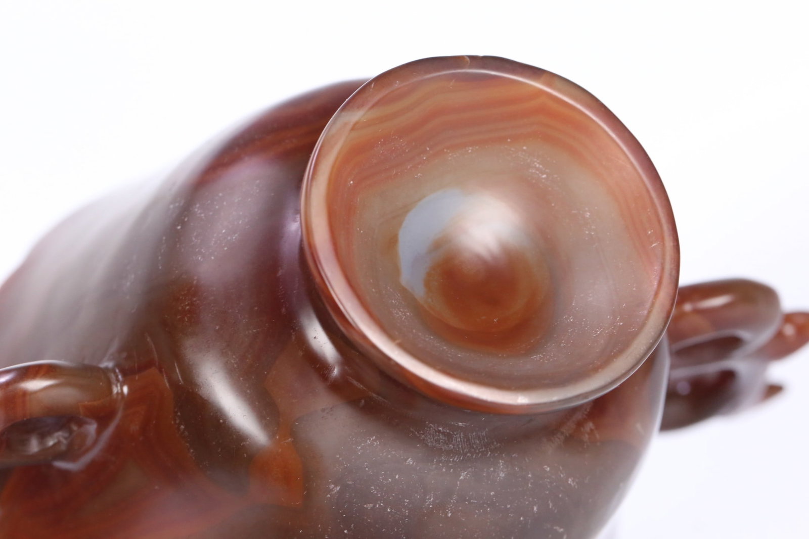 An Exquisite Agate Double-Ears Cup - 9