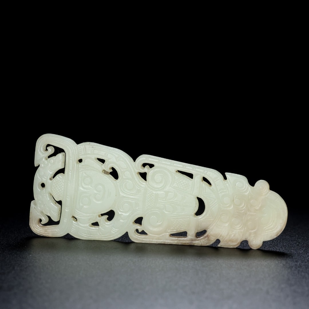 An Exquisite White Jade Figure Pattern Ornament - 6