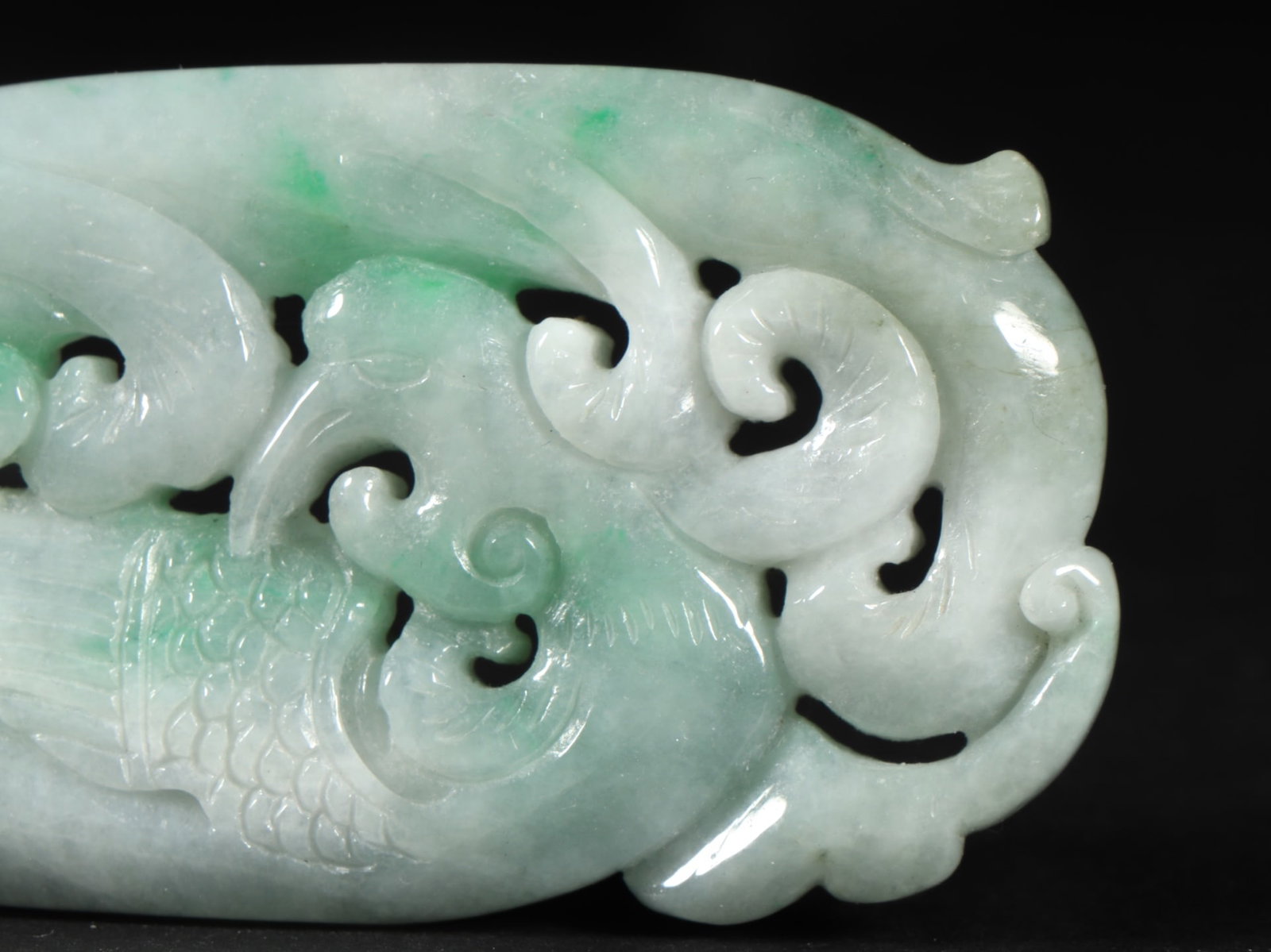 An Exquisite Jadeite Bird Pattern Ornament - 6