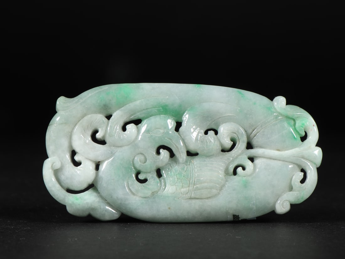 An Exquisite Jadeite Bird Pattern Ornament - 7