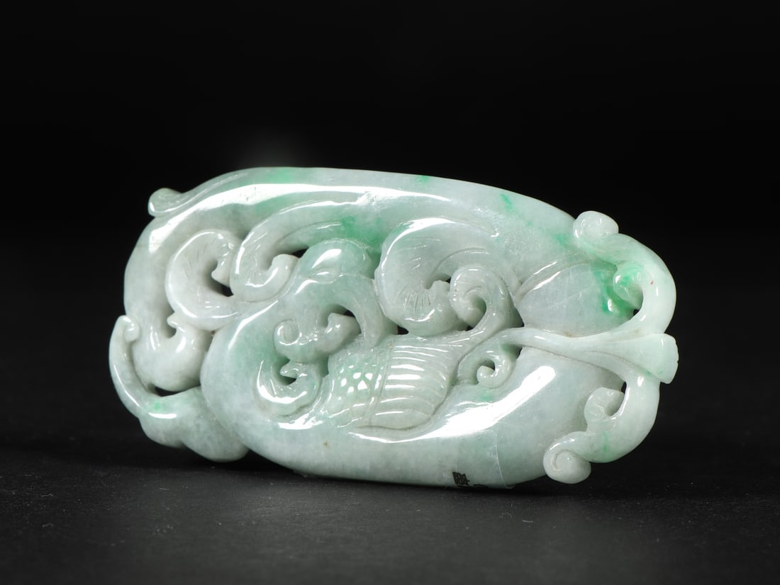 An Exquisite Jadeite Bird Pattern Ornament - 8