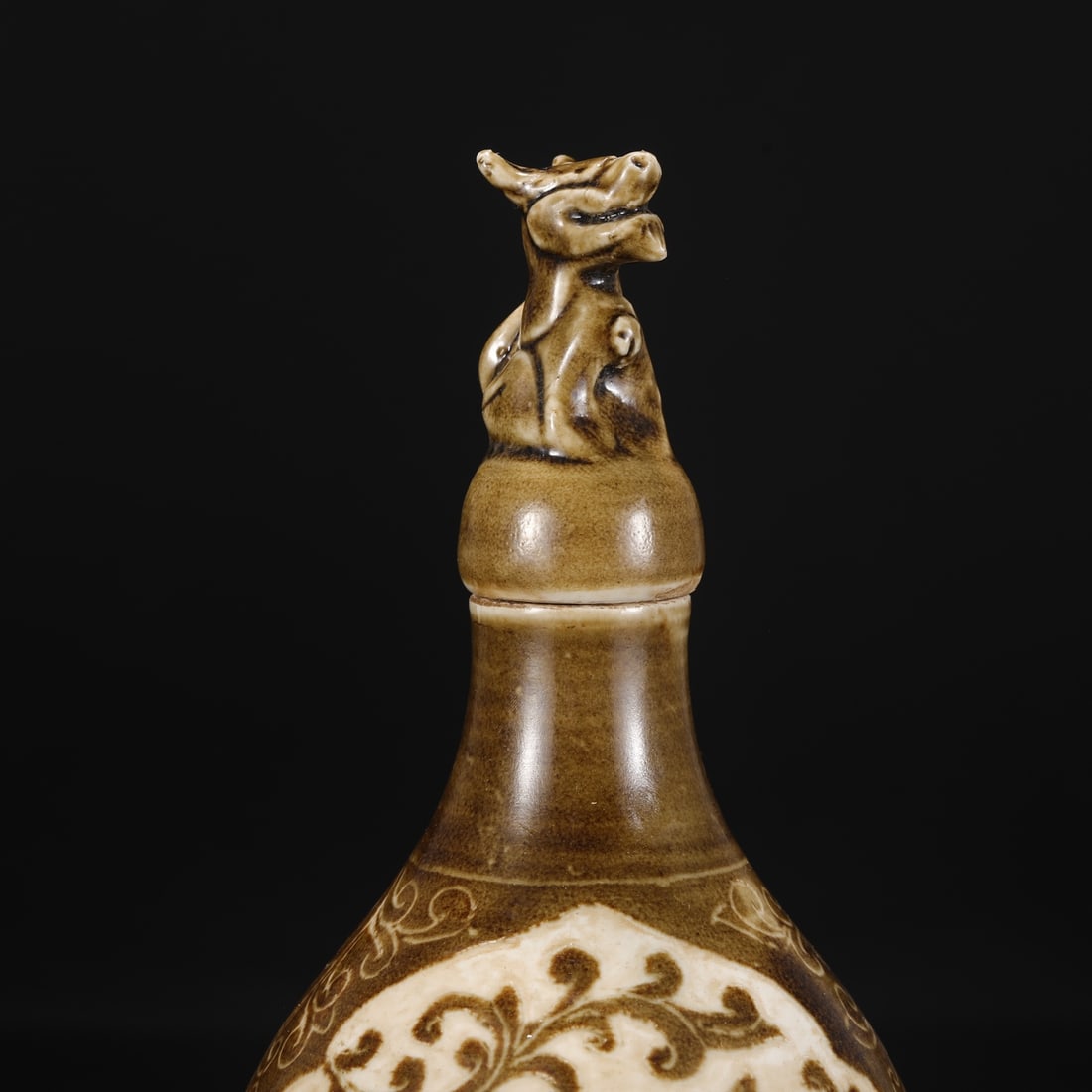 An Exquisite Ding yao Lotus Pattern Deer Pattern Jar - 3