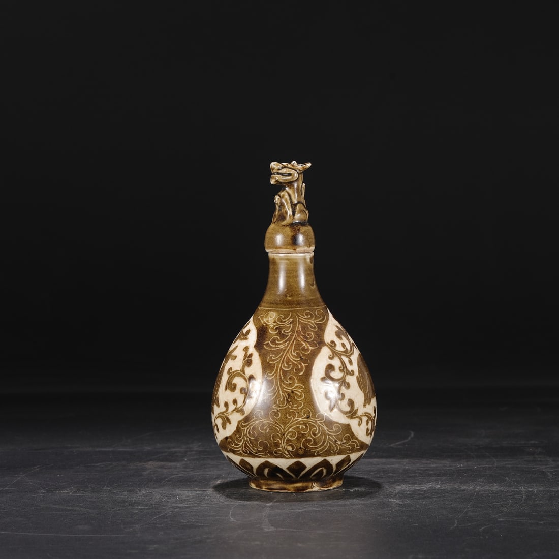 An Exquisite Ding yao Lotus Pattern Deer Pattern Jar - 7