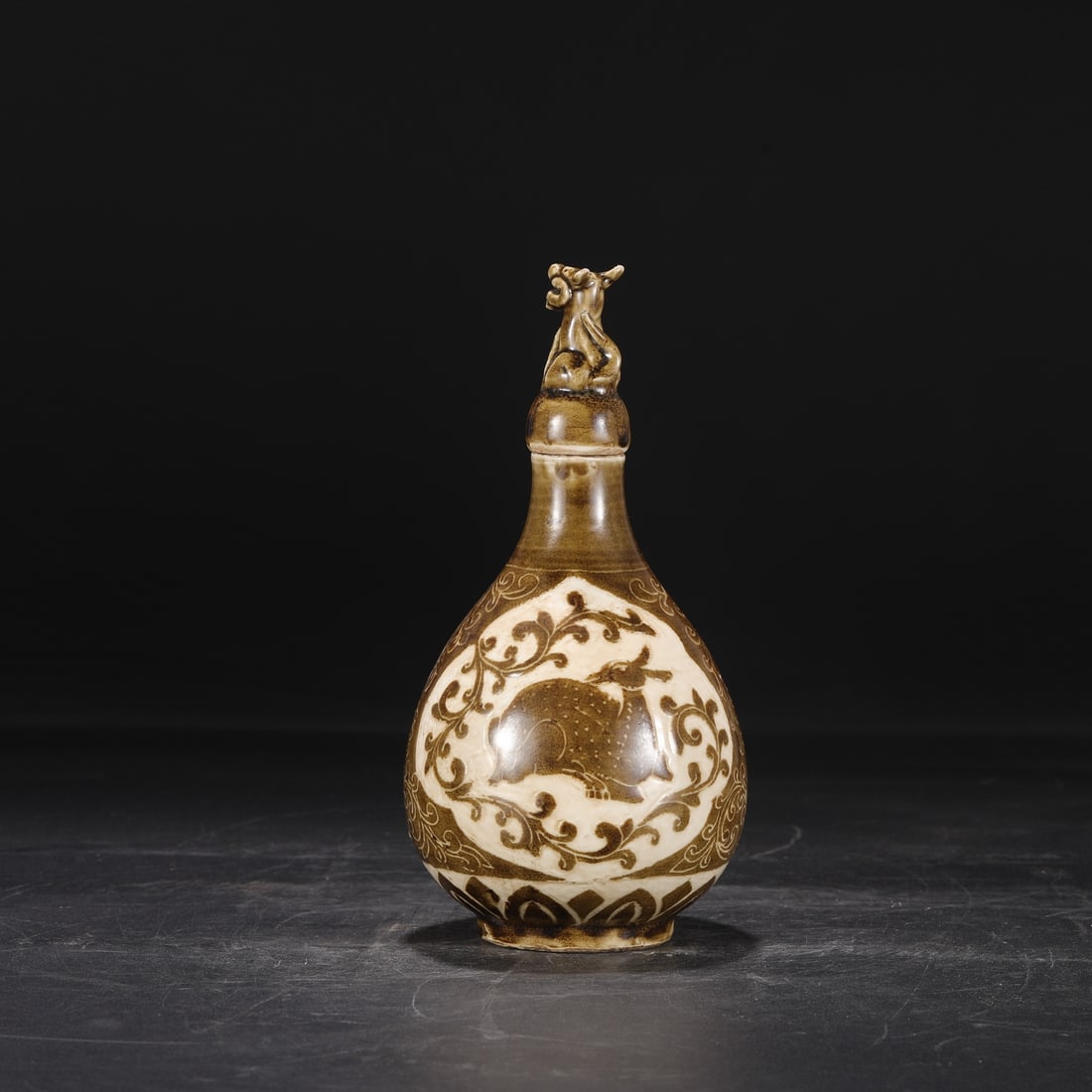 An Exquisite Ding yao Lotus Pattern Deer Pattern Jar - 8