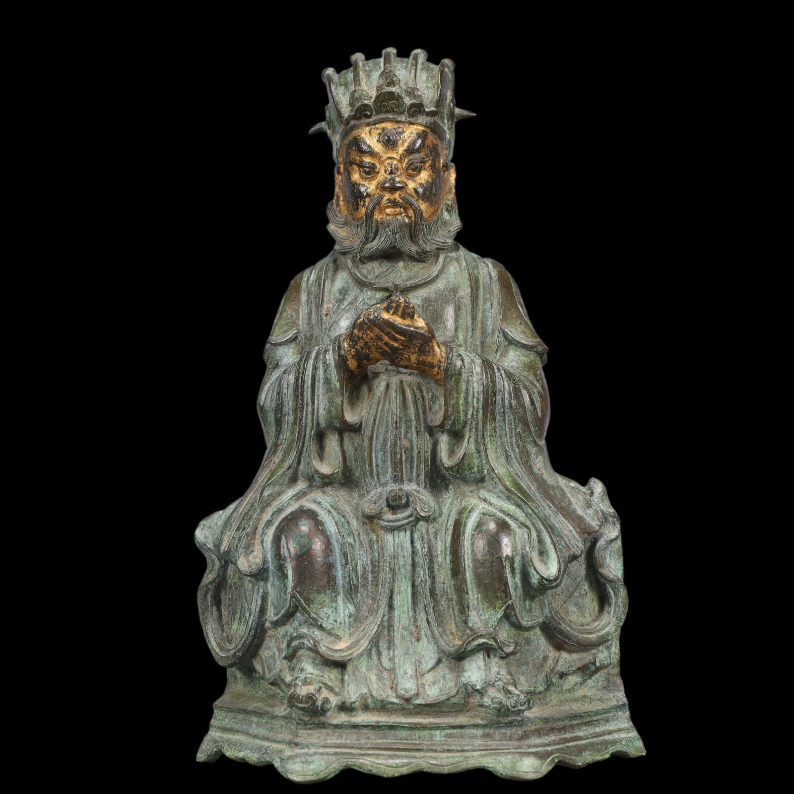 An Exquisite Gilt Bronze Buddha Statue: An Exquisite Gilt Bronze Buddha Statue Ming Dynasty, China Size:16cmx9cmx27cm Weight:3100g (The Dimensions Of All Batches Are Manually Measured.If You Need More Detailed Information, Please Contact