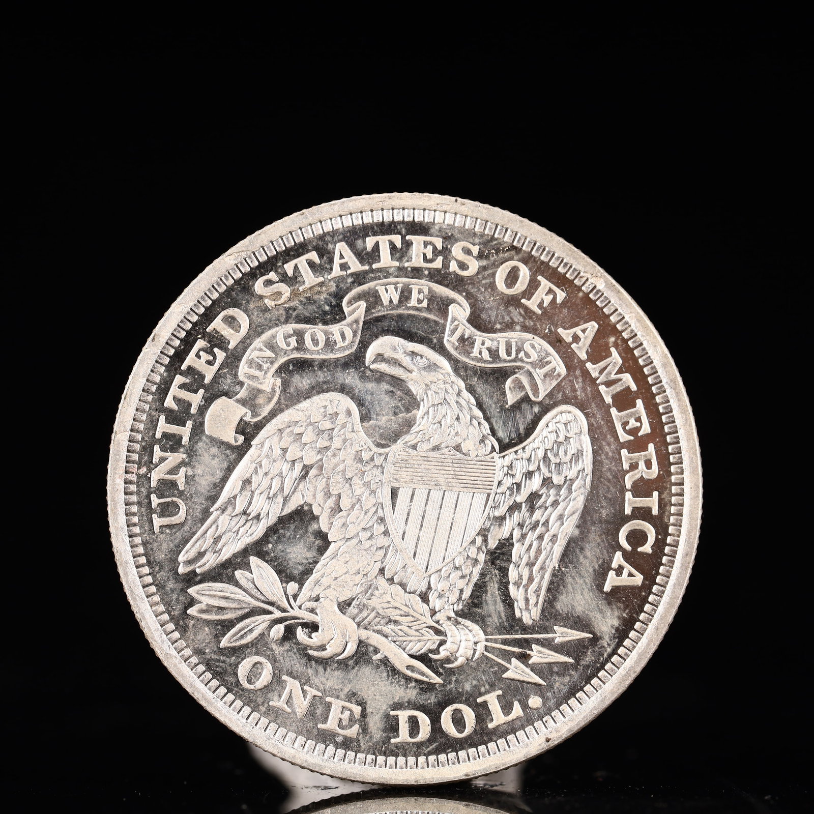USA One Dollar 1866 Coin - 2