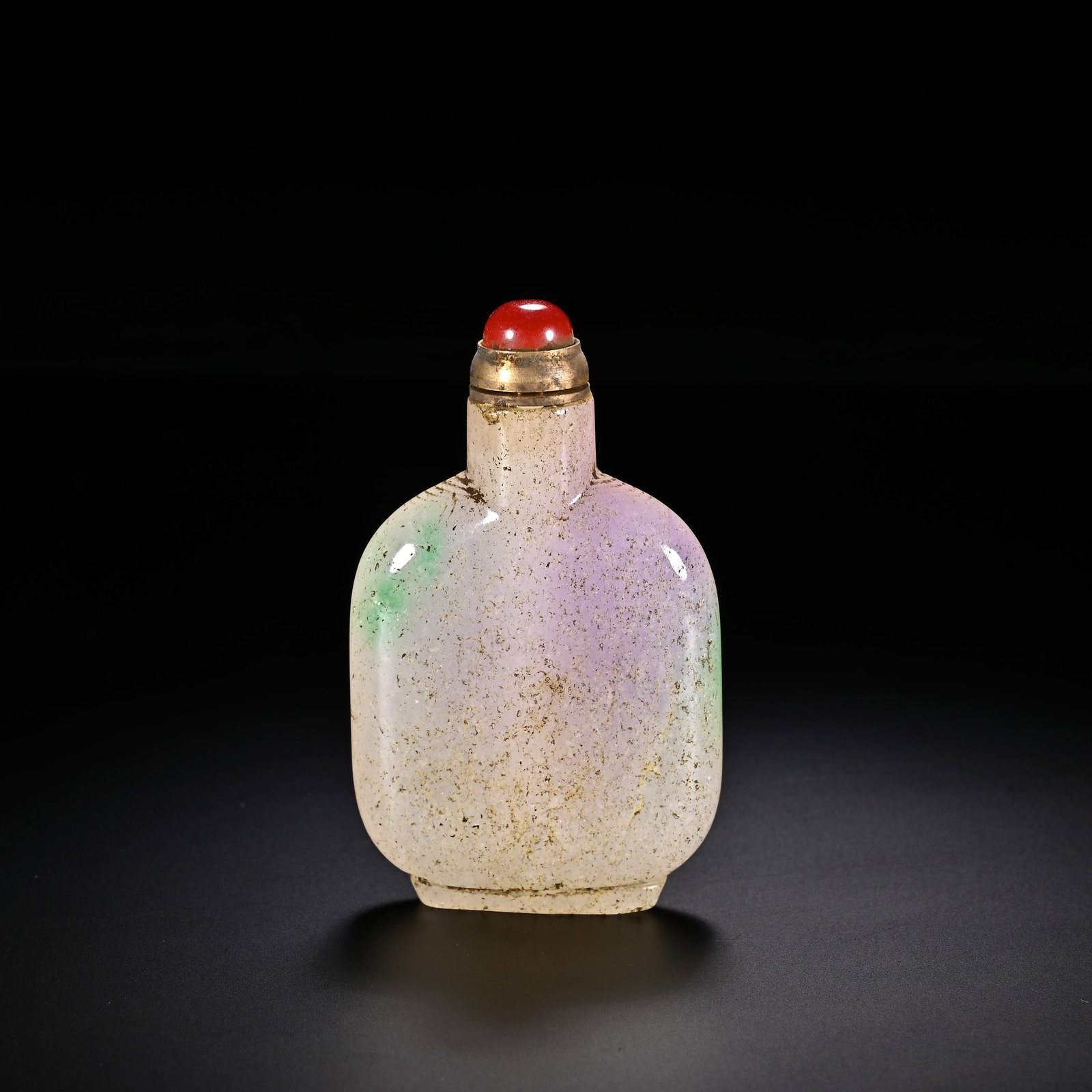 An Exquisite Agate Snuff Bottle: An Exquisite Agate Snuff Bottle Qing Dynasty, China Size:6.9cmx4.1cm Weight:61g (The Dimensions Of All Batches Are Manually Measured.If You Need More Detailed Information, Please Contact Our Customer 