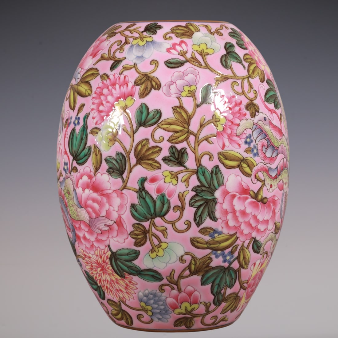 An Exquisite Enamel Lotus Pattern Brush Washer - 5