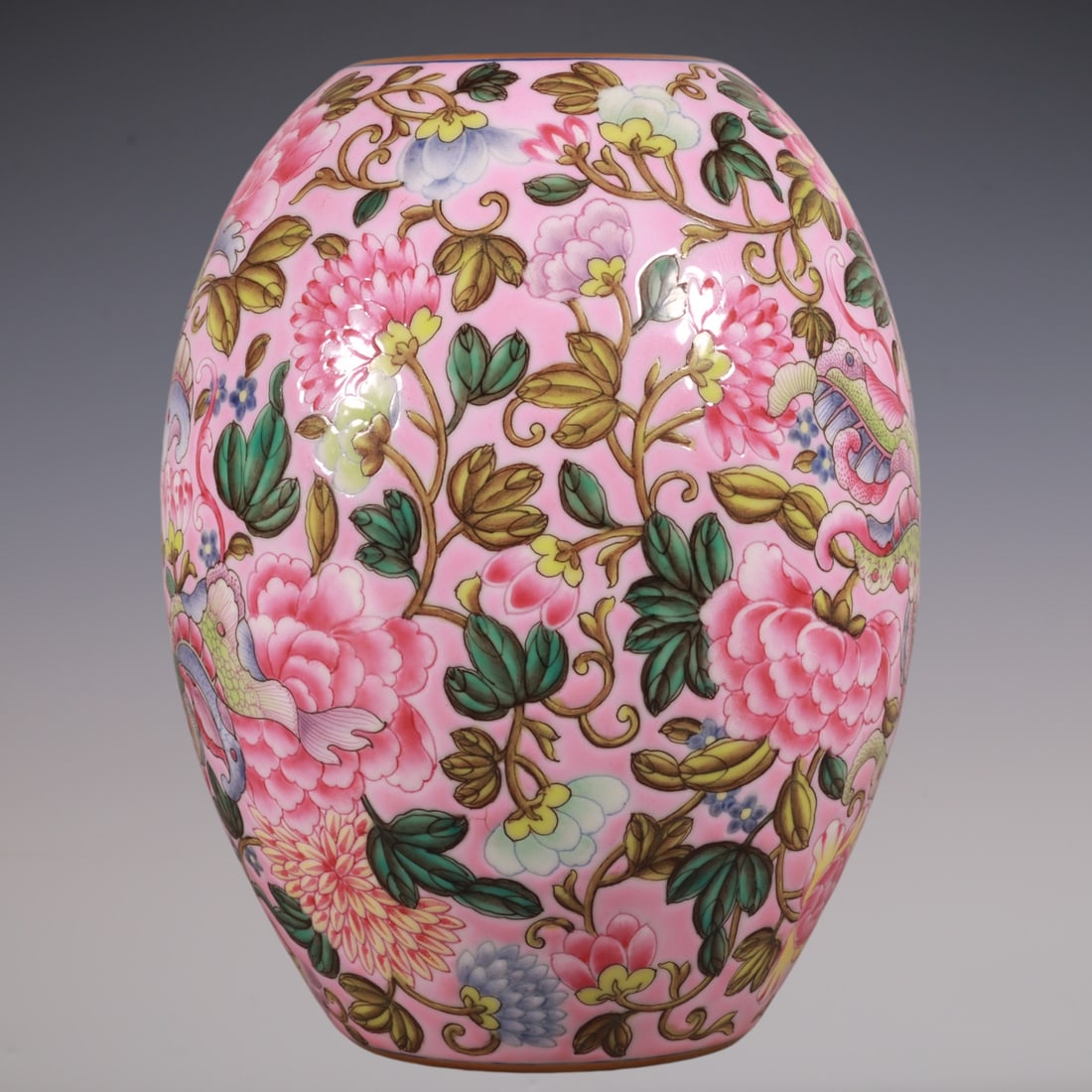 An Exquisite Enamel Lotus Pattern Brush Washer - 7
