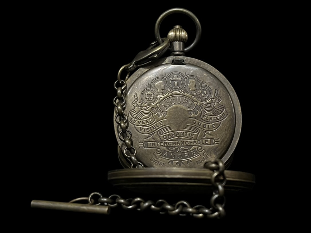 An Exquisite Bronze Figure Pattern Pocket watch - 3