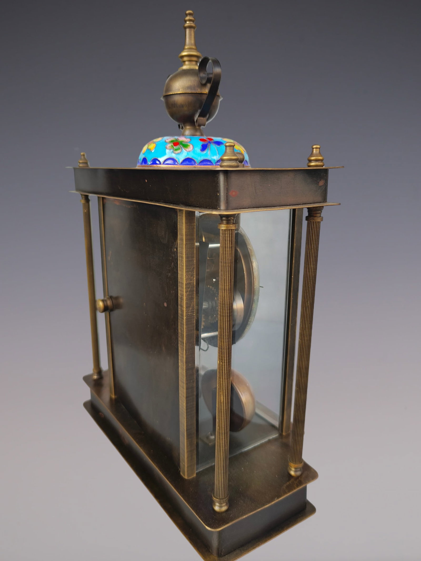 An Exquisite Bronze Lotus Pattern Clock - 6
