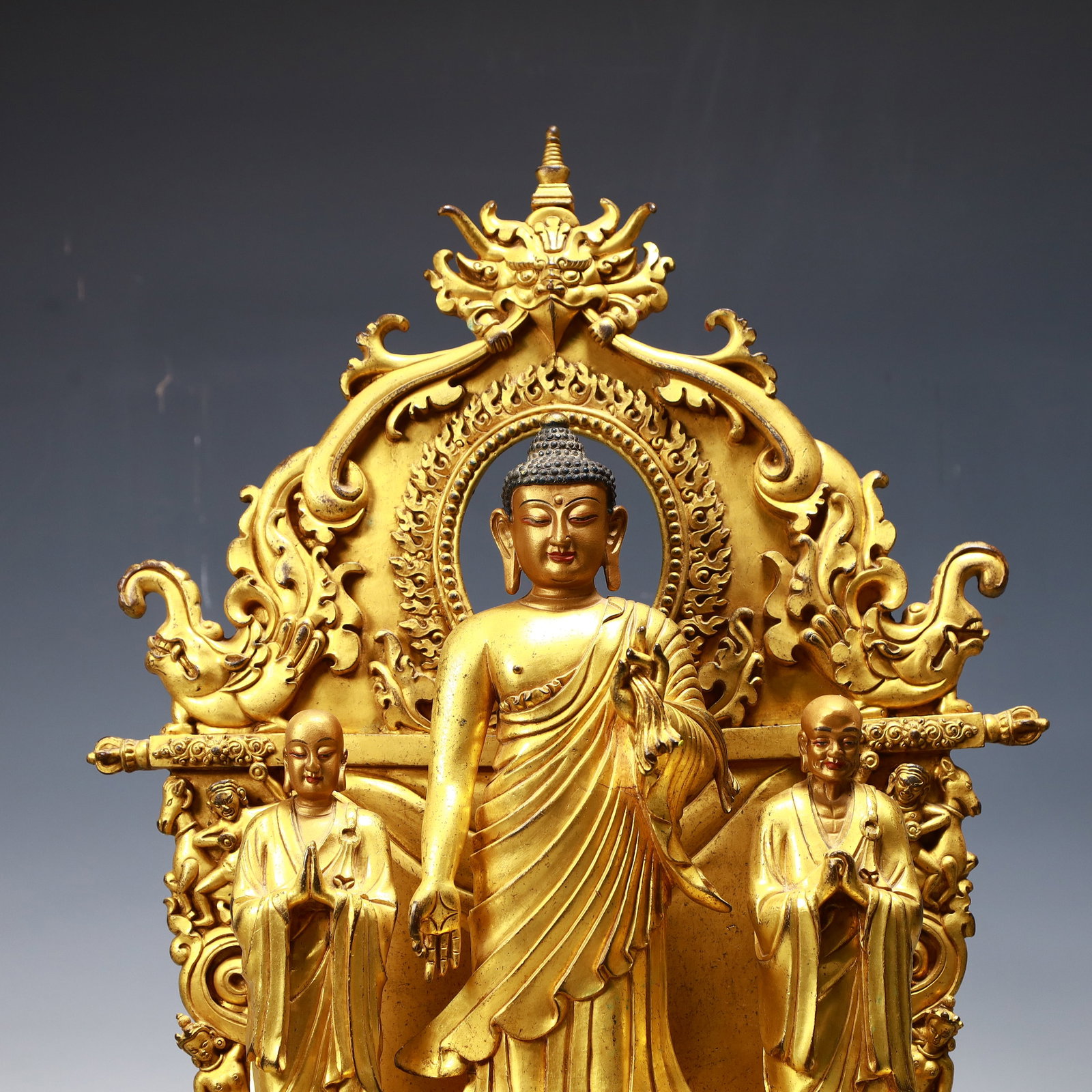 A Exquisite Gilt Bronze Buddha statue - 2