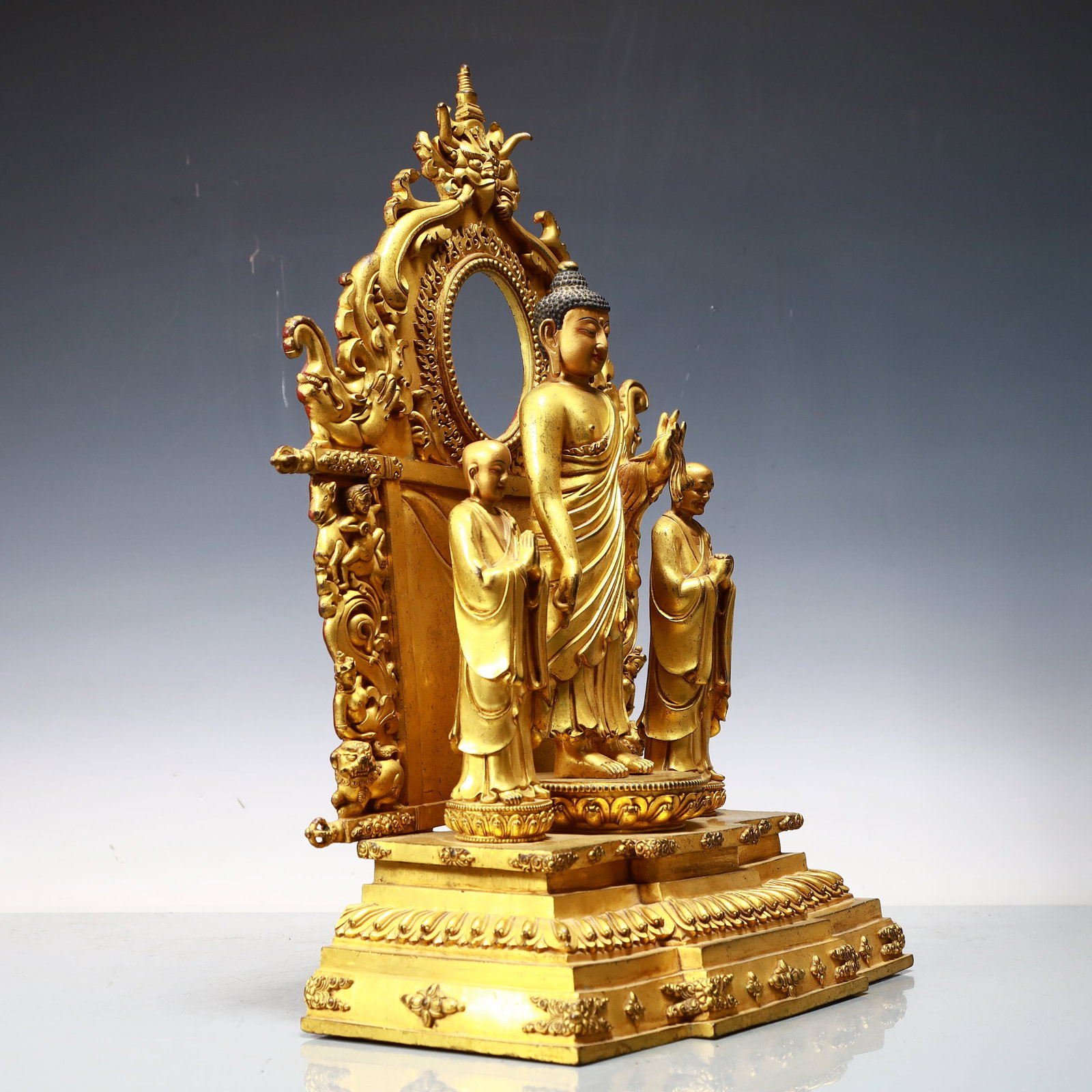 A Exquisite Gilt Bronze Buddha statue - 6