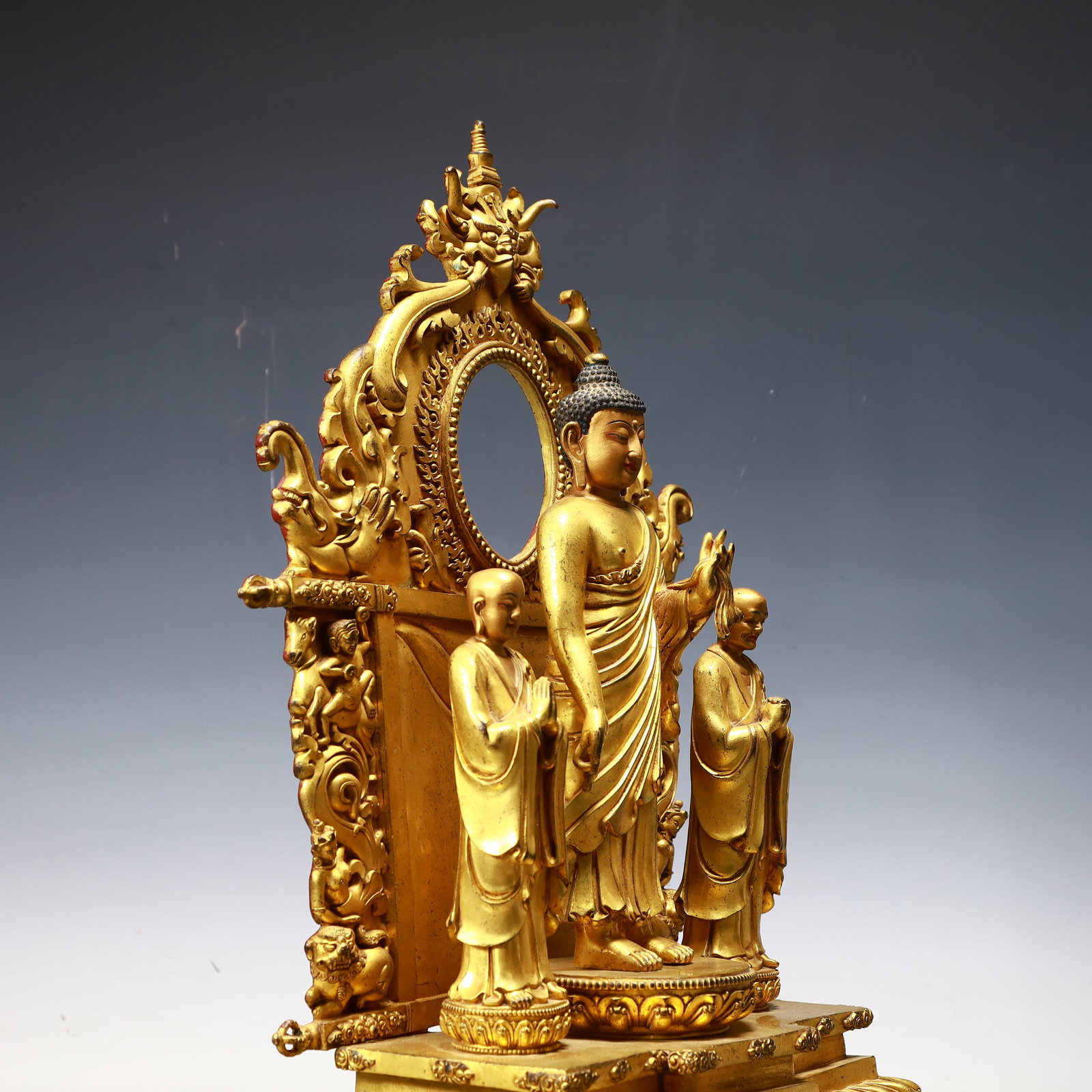 A Exquisite Gilt Bronze Buddha statue - 7