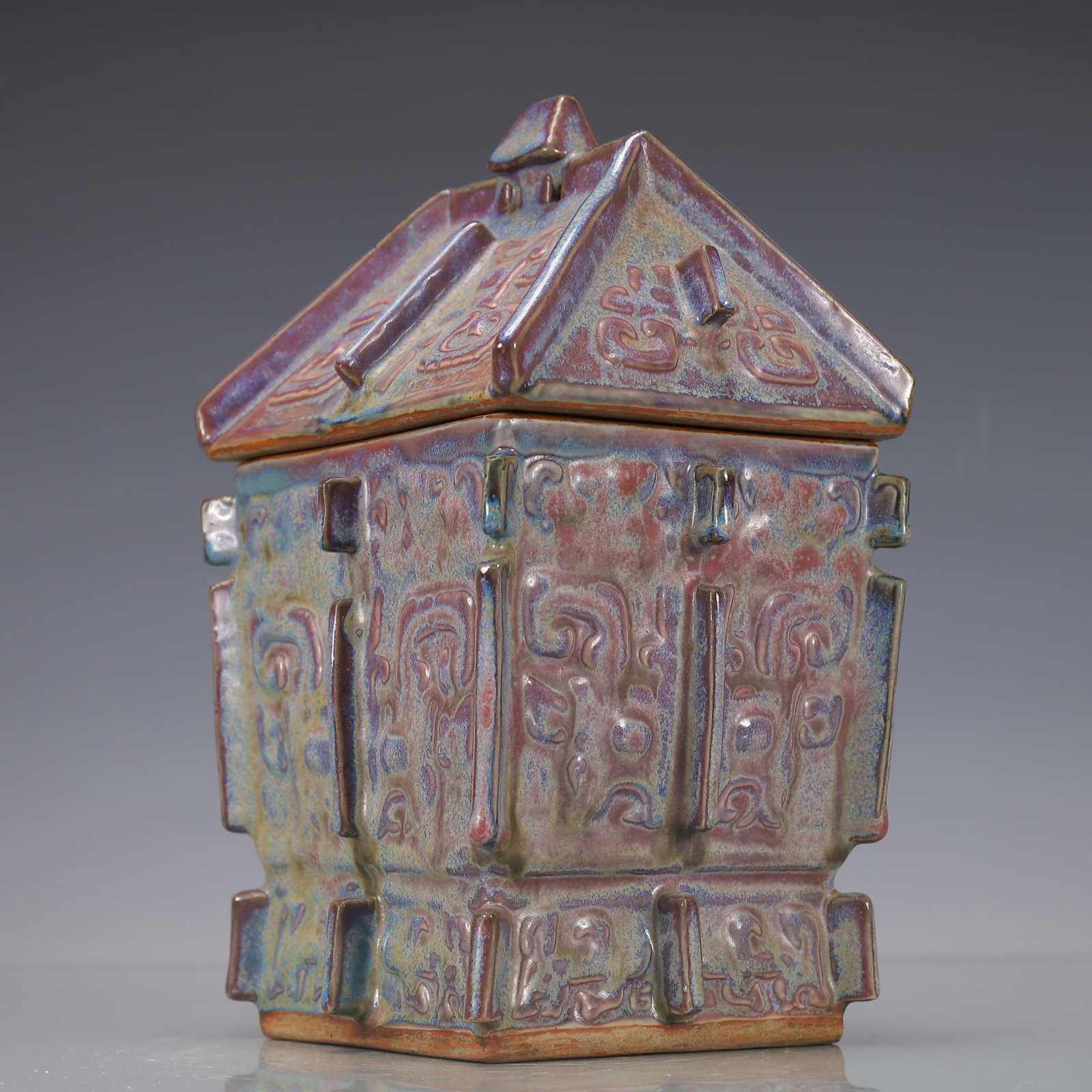 A Exquisite Jun yao Beast-Face Pattern Tripod - 4