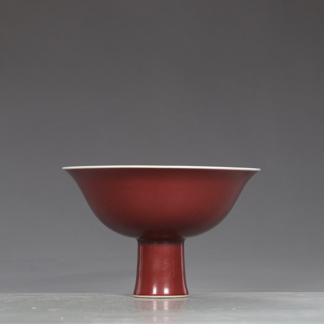 An Exquisite Ji Red Glazed Dragon Pattern Cup - 2