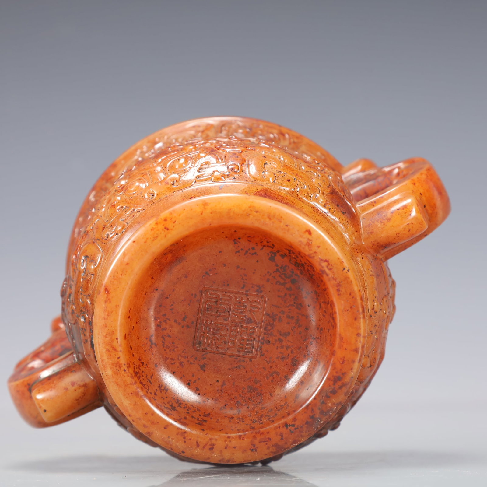 A Exquisite Gao Guyu Beast-Face Pattern Double-Ears Censer - 5