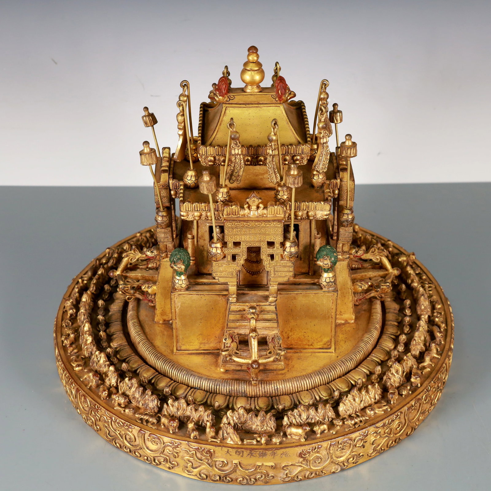 A Exquisite Gilt Bronze Ornament - 3