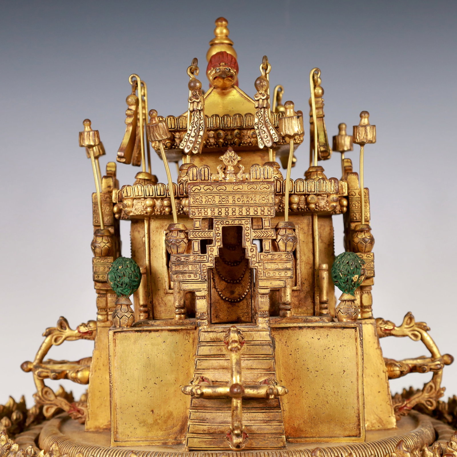 A Exquisite Gilt Bronze Ornament - 6