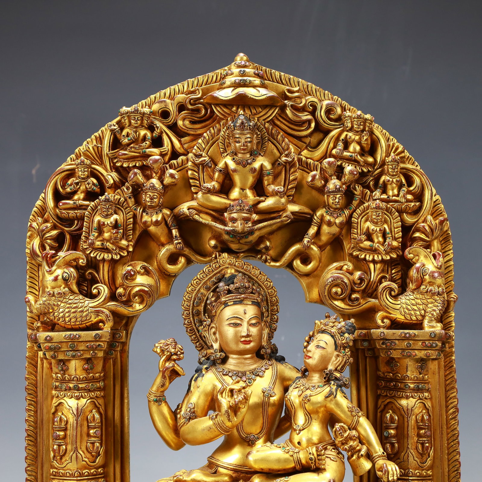 A Exquisite Gilt Bronze Buddha statue - 2