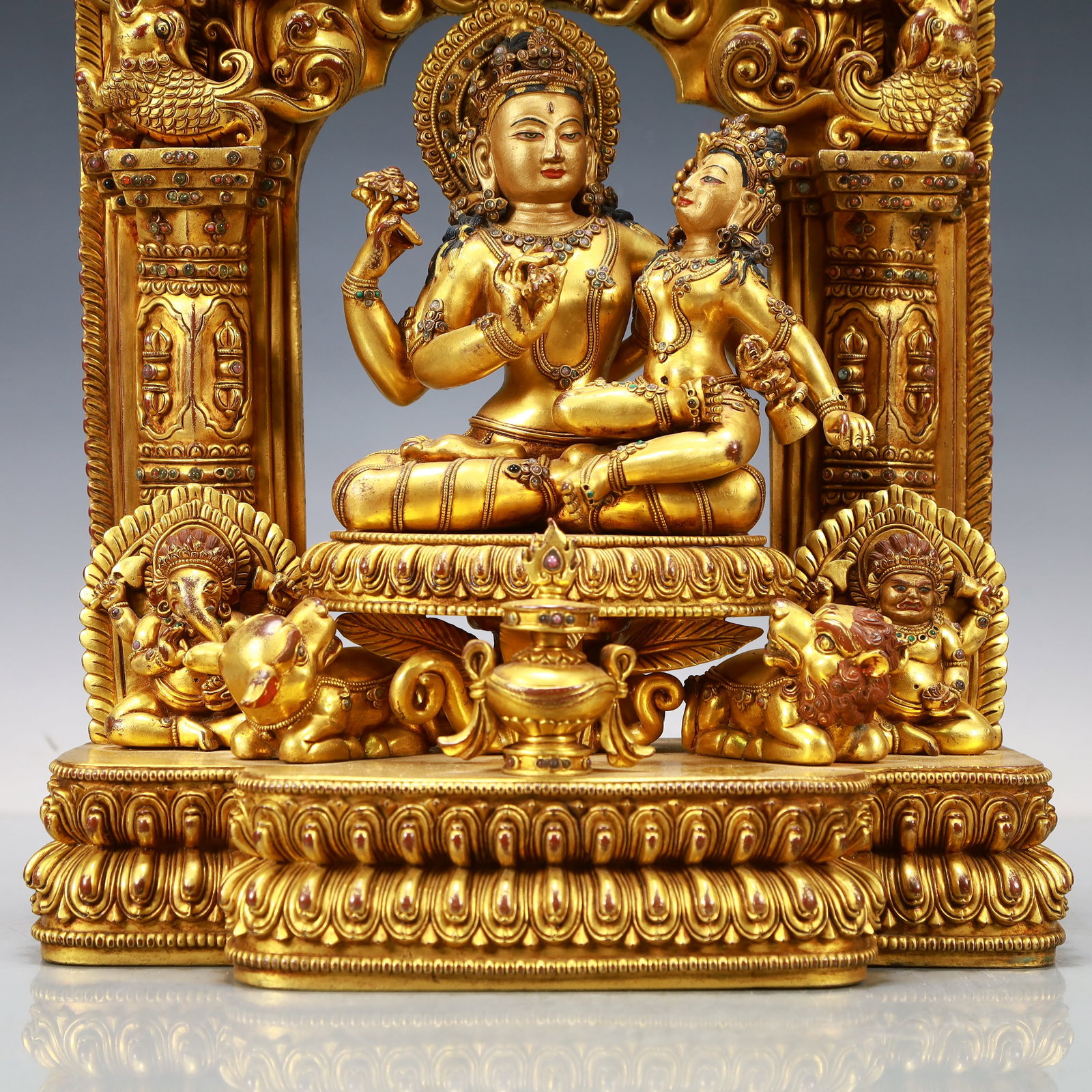 A Exquisite Gilt Bronze Buddha statue - 3