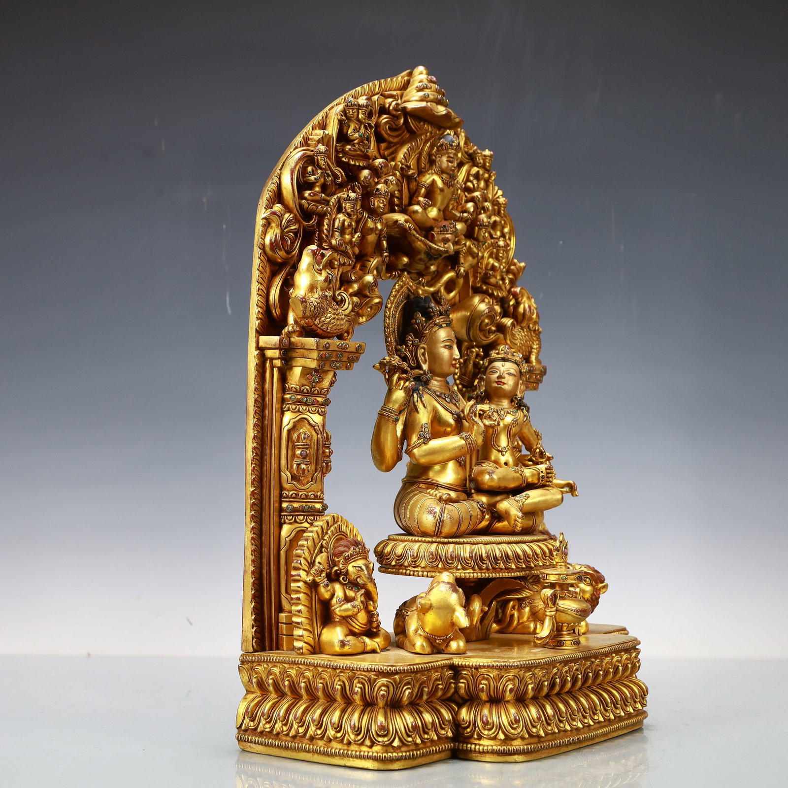 A Exquisite Gilt Bronze Buddha statue - 6