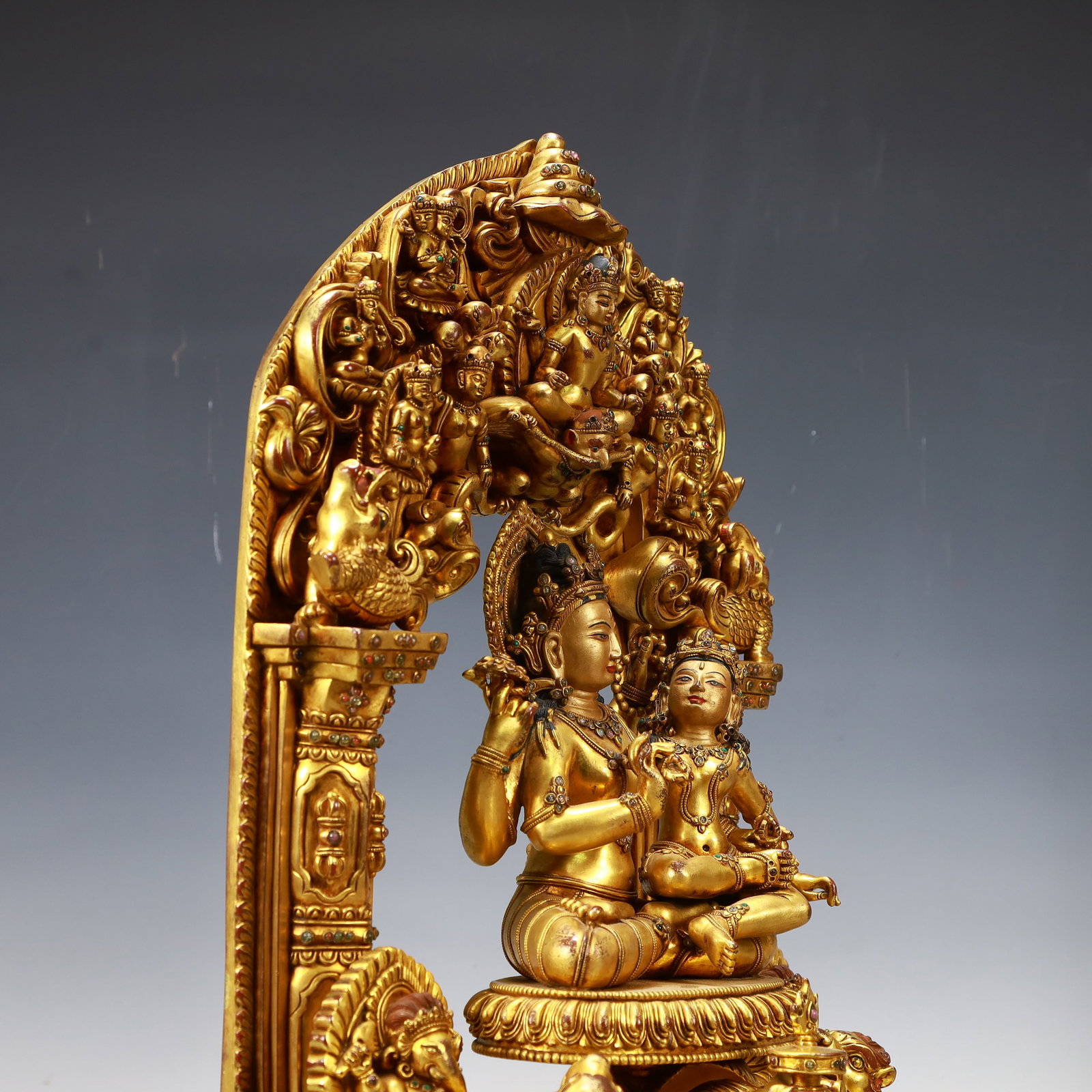 A Exquisite Gilt Bronze Buddha statue - 7