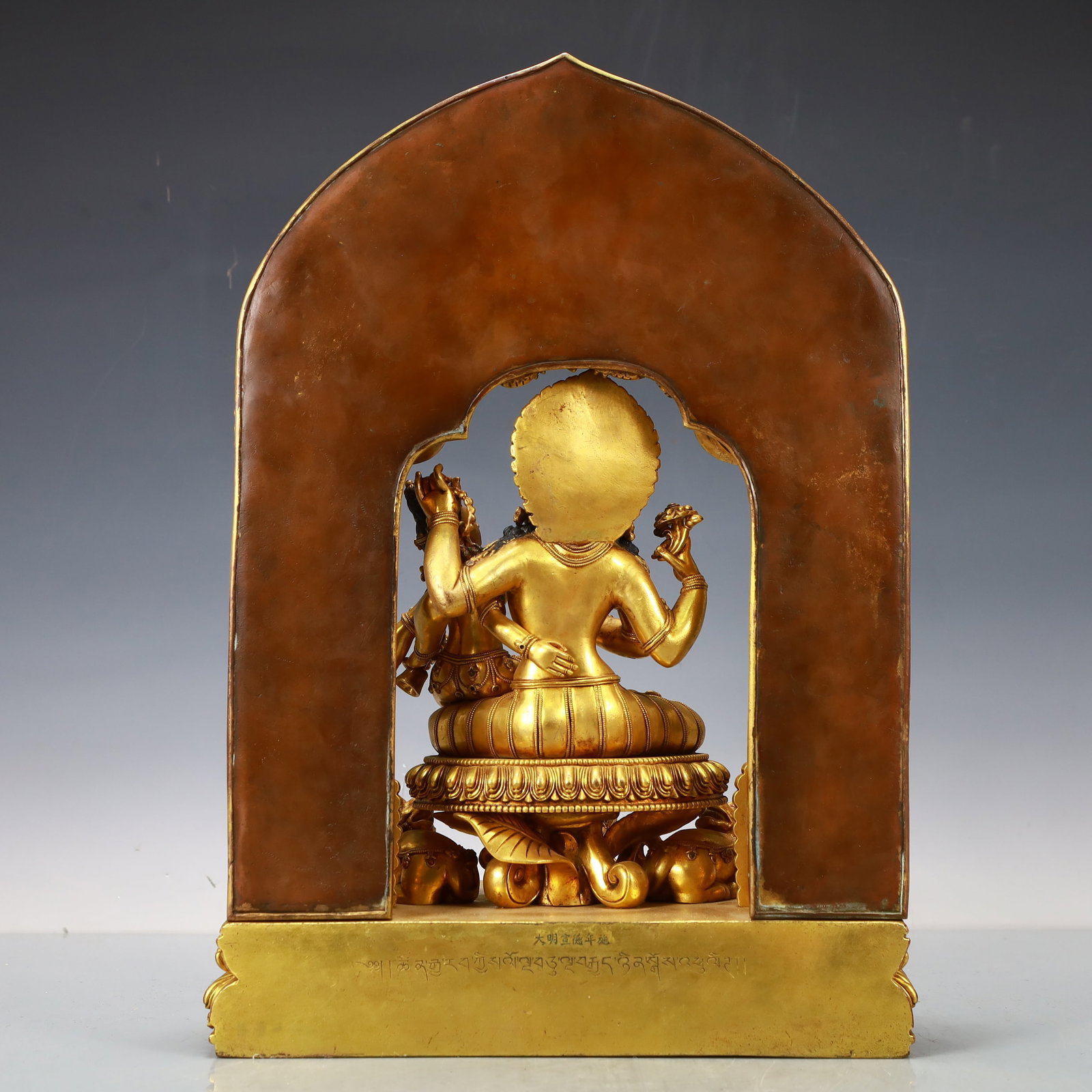 A Exquisite Gilt Bronze Buddha statue - 8