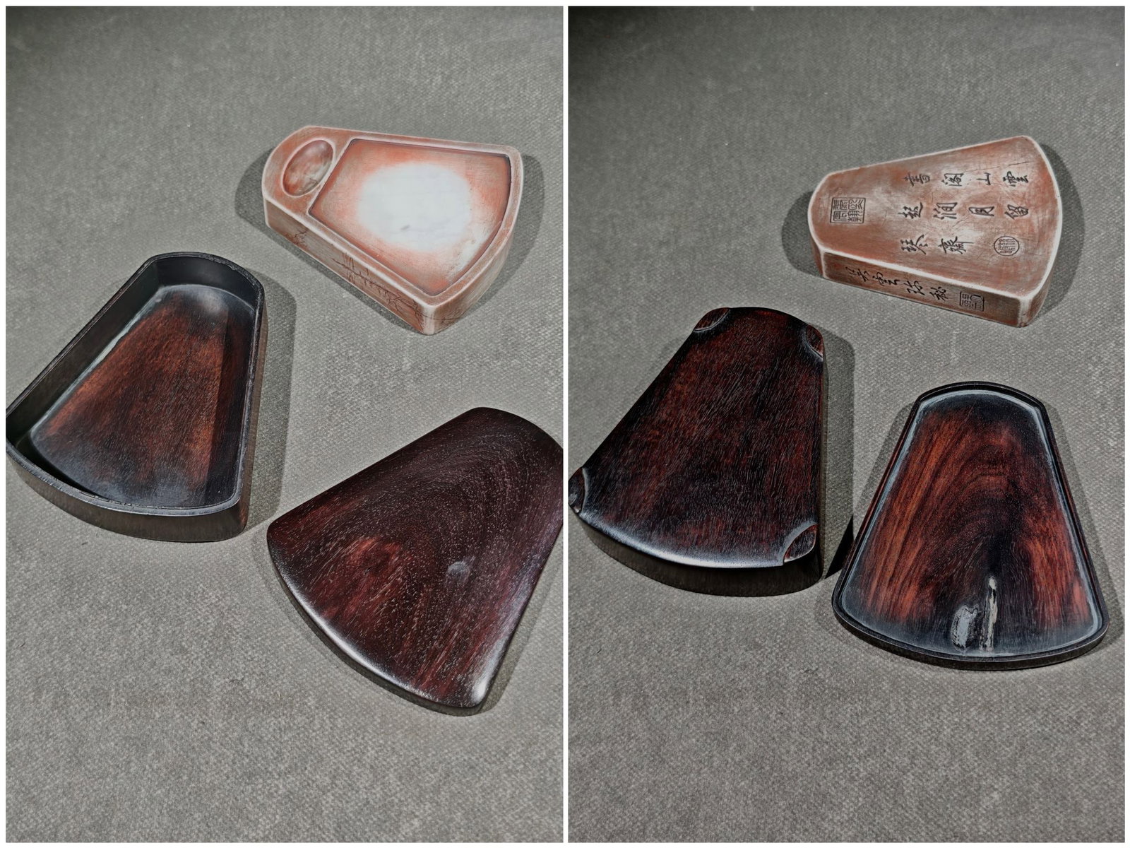 An Exquisite with poem Inkstone - 8