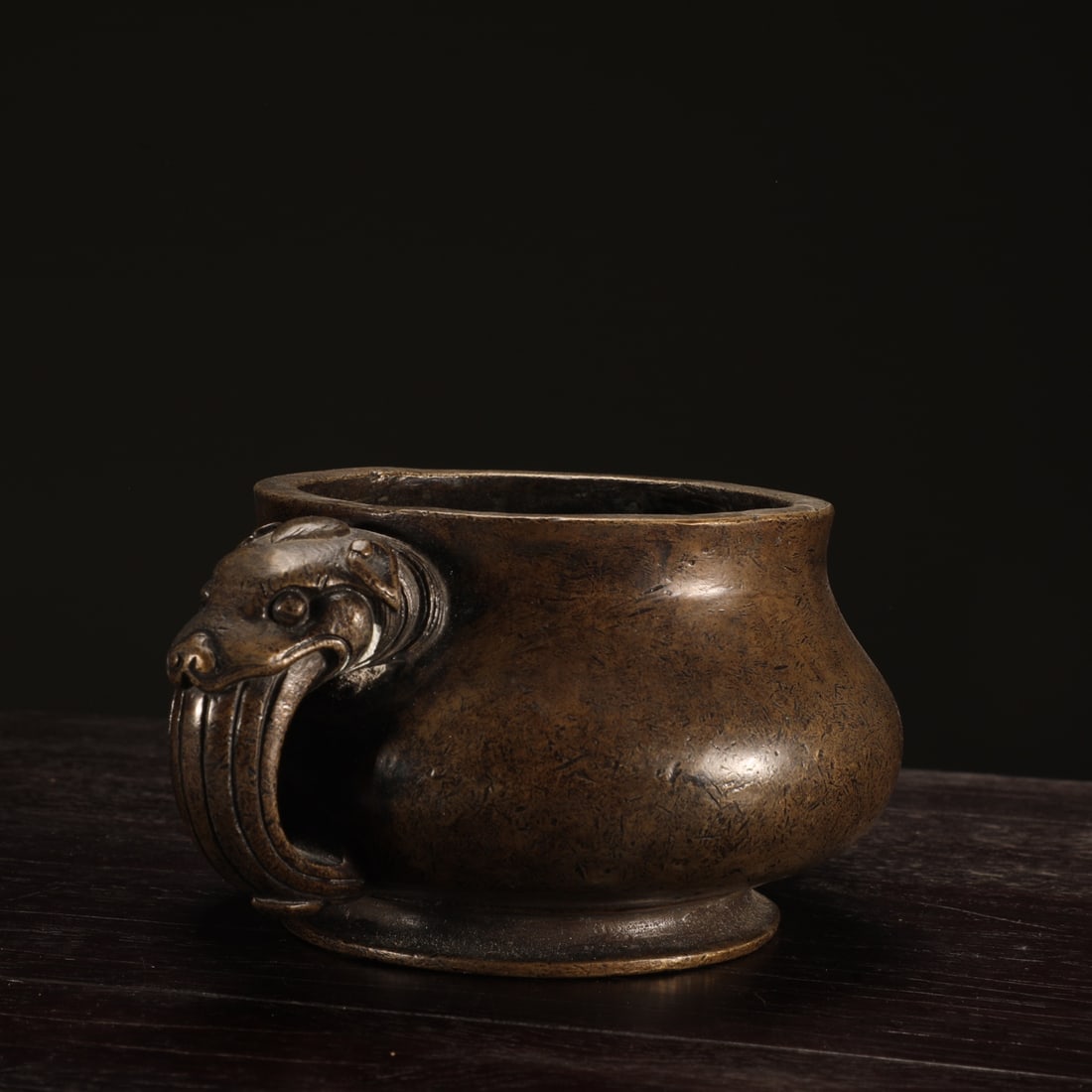 An Exquisite Bronze Double-Ears Censer - 2