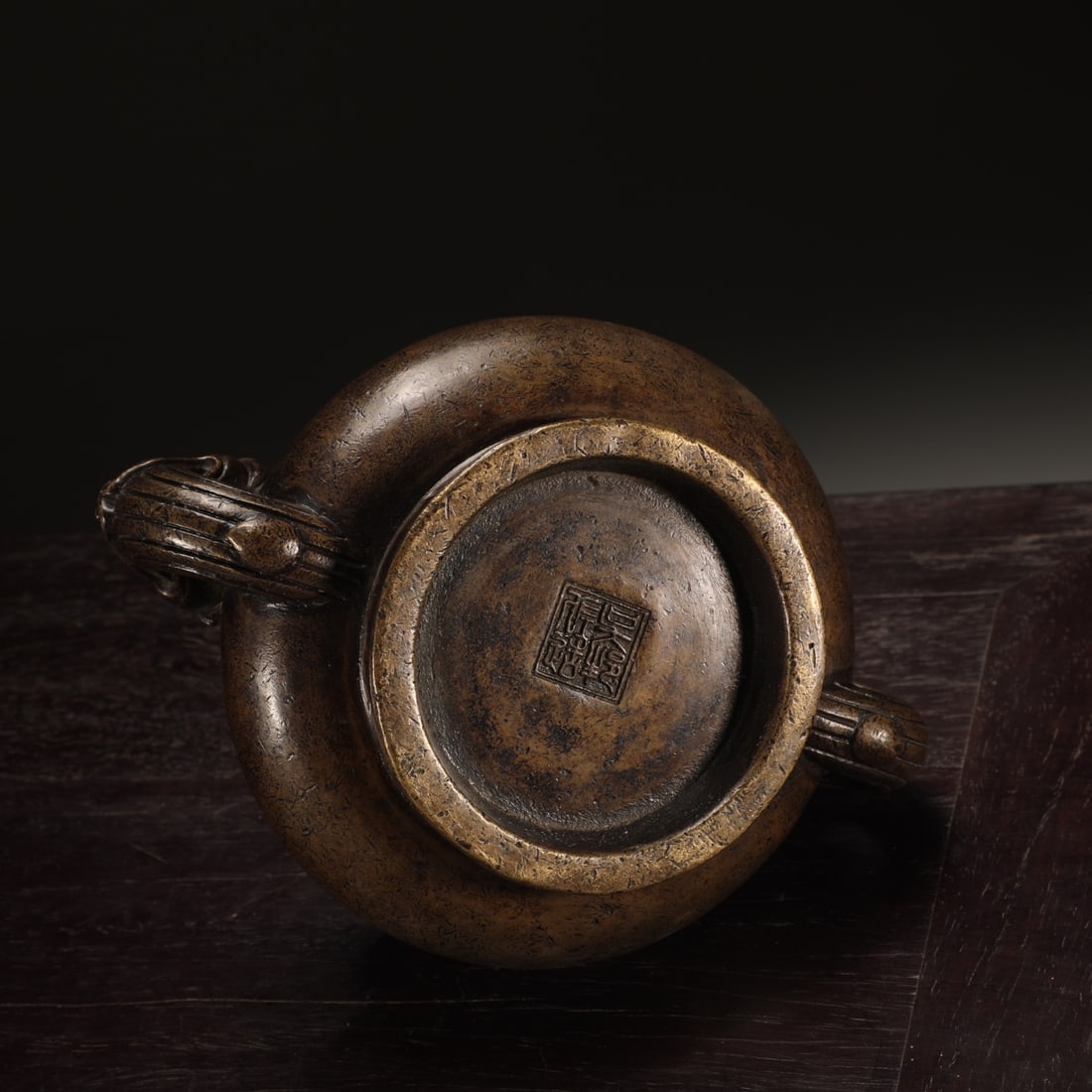 An Exquisite Bronze Double-Ears Censer - 5