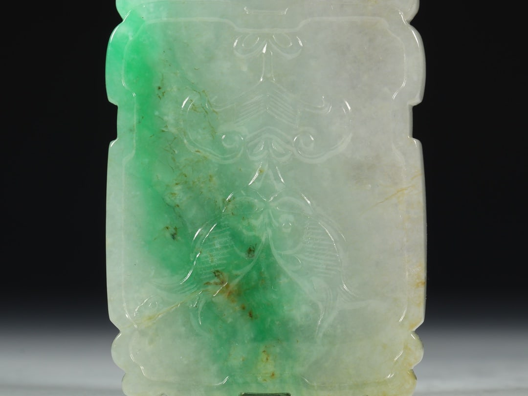 An Exquisite Jadeite Figure Pattern Brand - 8