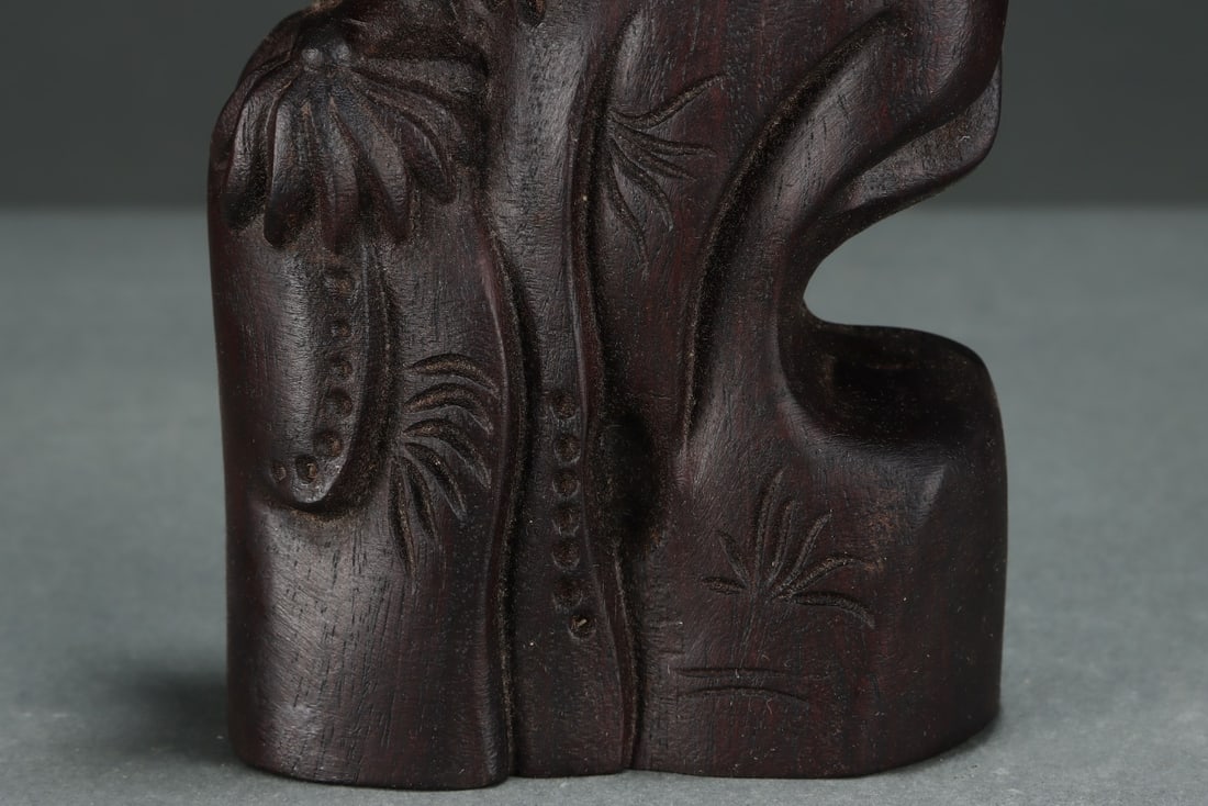 An Exquisite Eaglewood Pine and Crane Pattern Ornament - 5