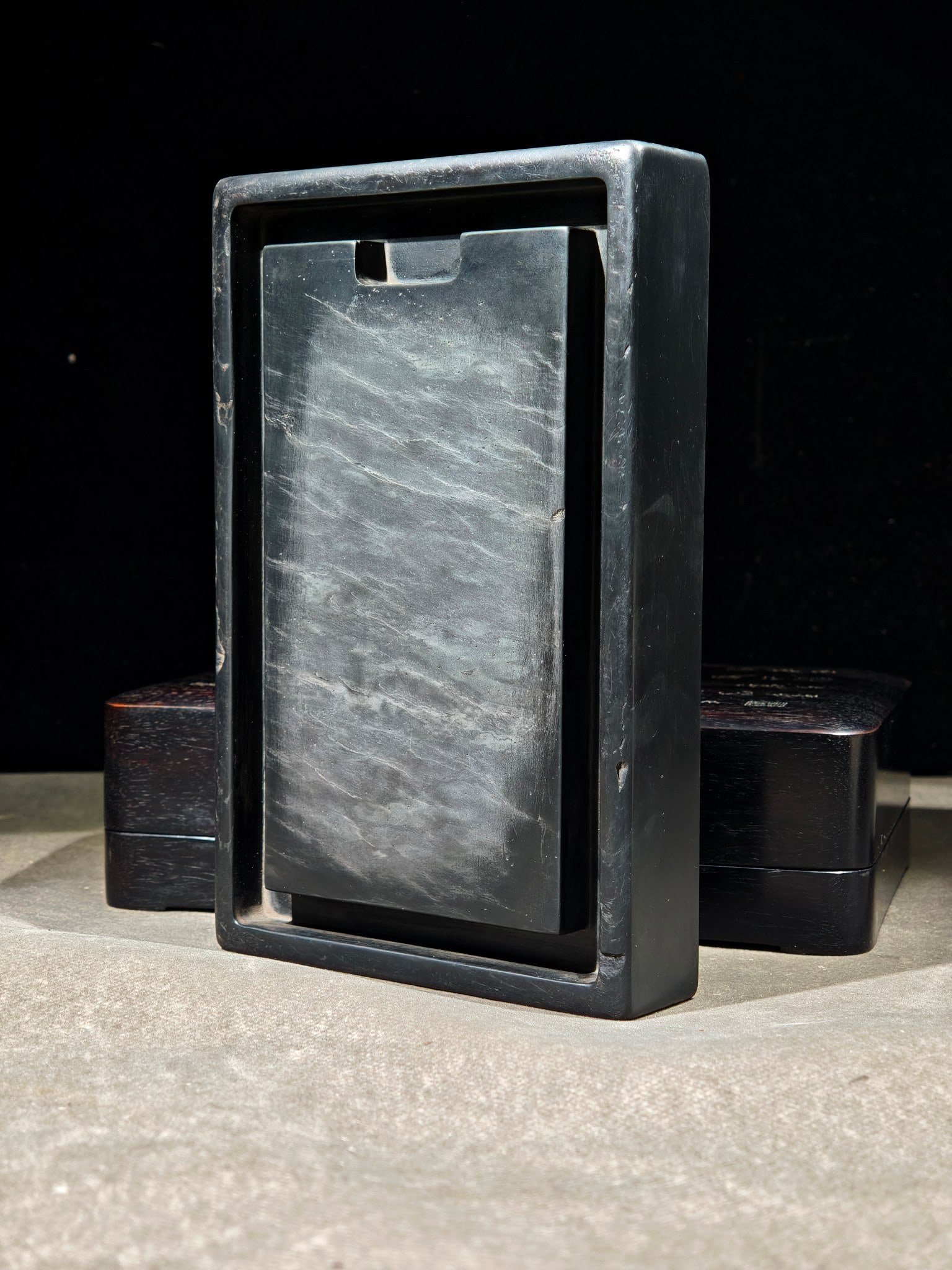 An Exquisite with poem Inkstone - 6
