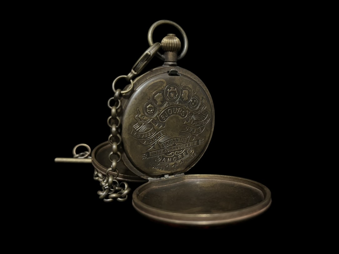 An Exquisite Bronze Lotus Pattern Pocket watch - 3