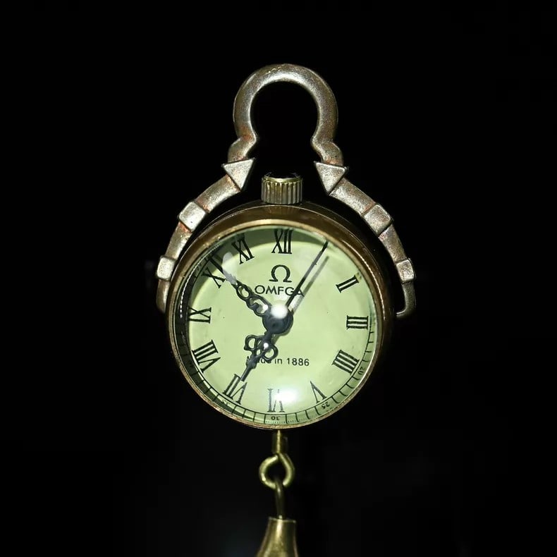 A beautiful crystal ball mechanical pocket watch - 2